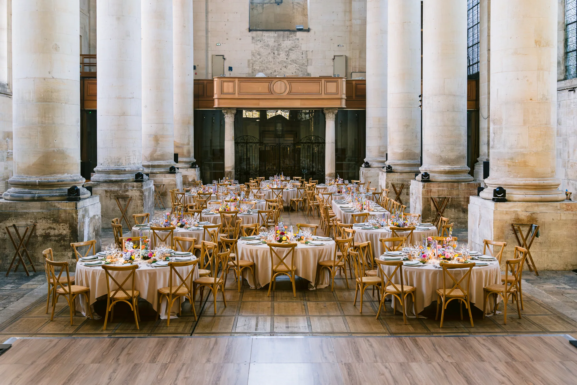 La salle de réception dans l'architecture de l'abbaye